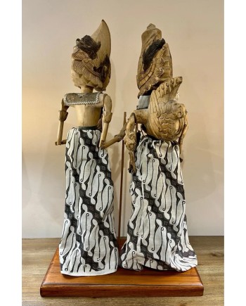 Pareja marionetas indonesias Wayang Golek 60 cm